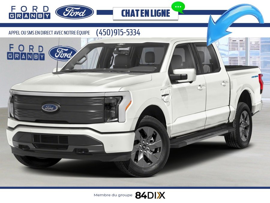 2025 Ford F-150 Lightning Star White Metallic Tri-Coat