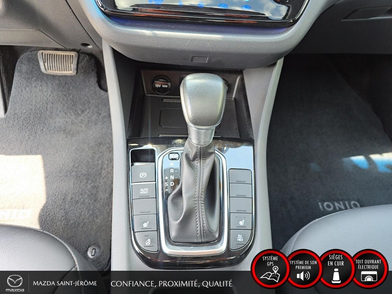 2020 Hyundai Ioniq hybride rechargeable Ultimate | TOIT OUVRANT | CUIR | White Saint-Jérôme - photo #19