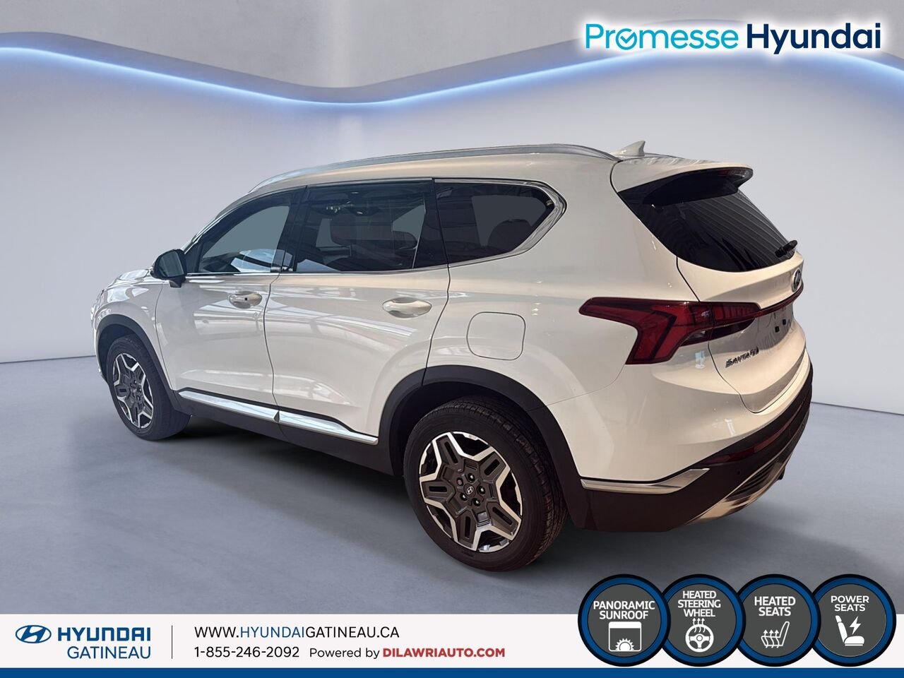 2022 Hyundai Santa Fe Hybrid White Gatineau - photo #3