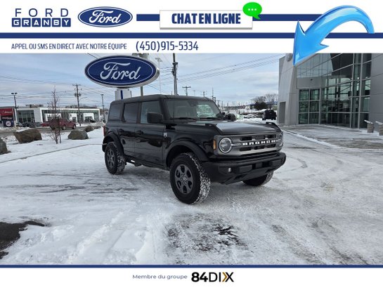 Ford Bronco Big Bend 4 portes 4x4 2023 Noir