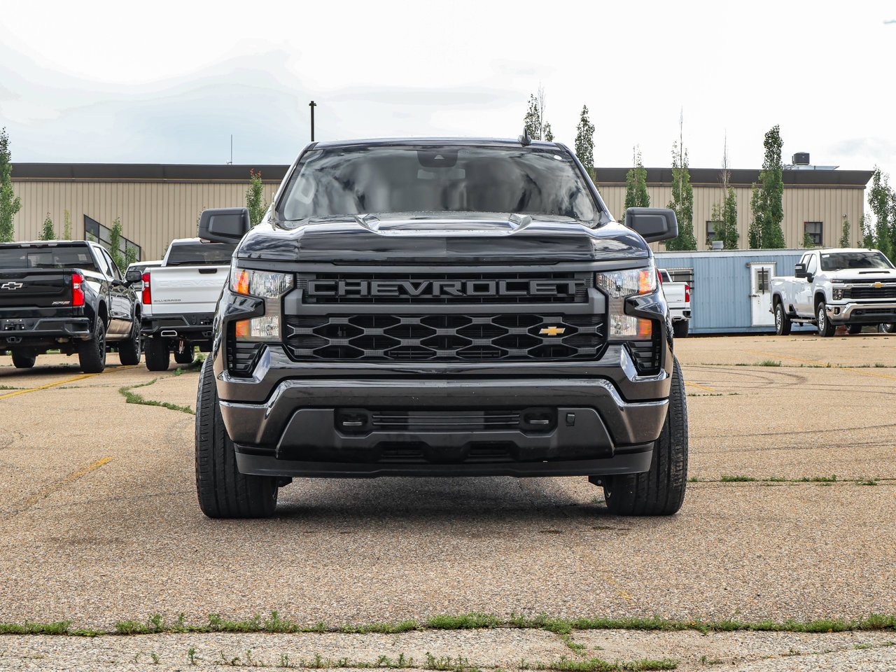 2024 Chevrolet Silverado 1500 4WD Double Cab 147 Custom Black Sherwood Park - photo #2