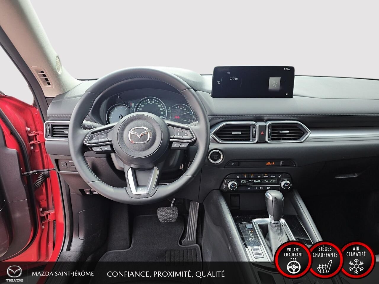 2025 Mazda CX-5 GS | CUIR | AWD | MAGS | Red Saint-Jérôme - photo #21