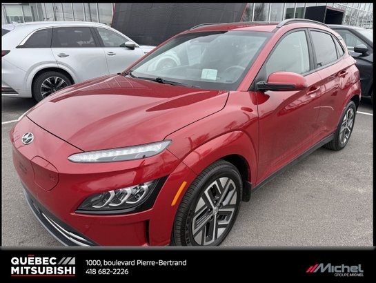 Hyundai Kona électrique Ultimate Traction avant, Entrée sans clef, Toit ouvrant 2023 Rouge