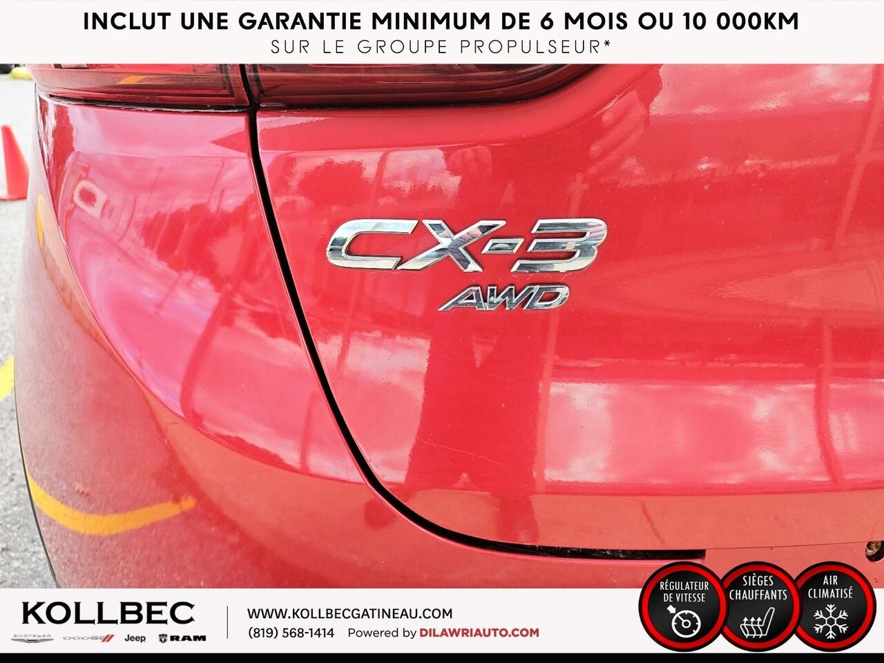 2016 MAZDA CX-3 GS FWD Red Ottawa & Gatineau - photo #16