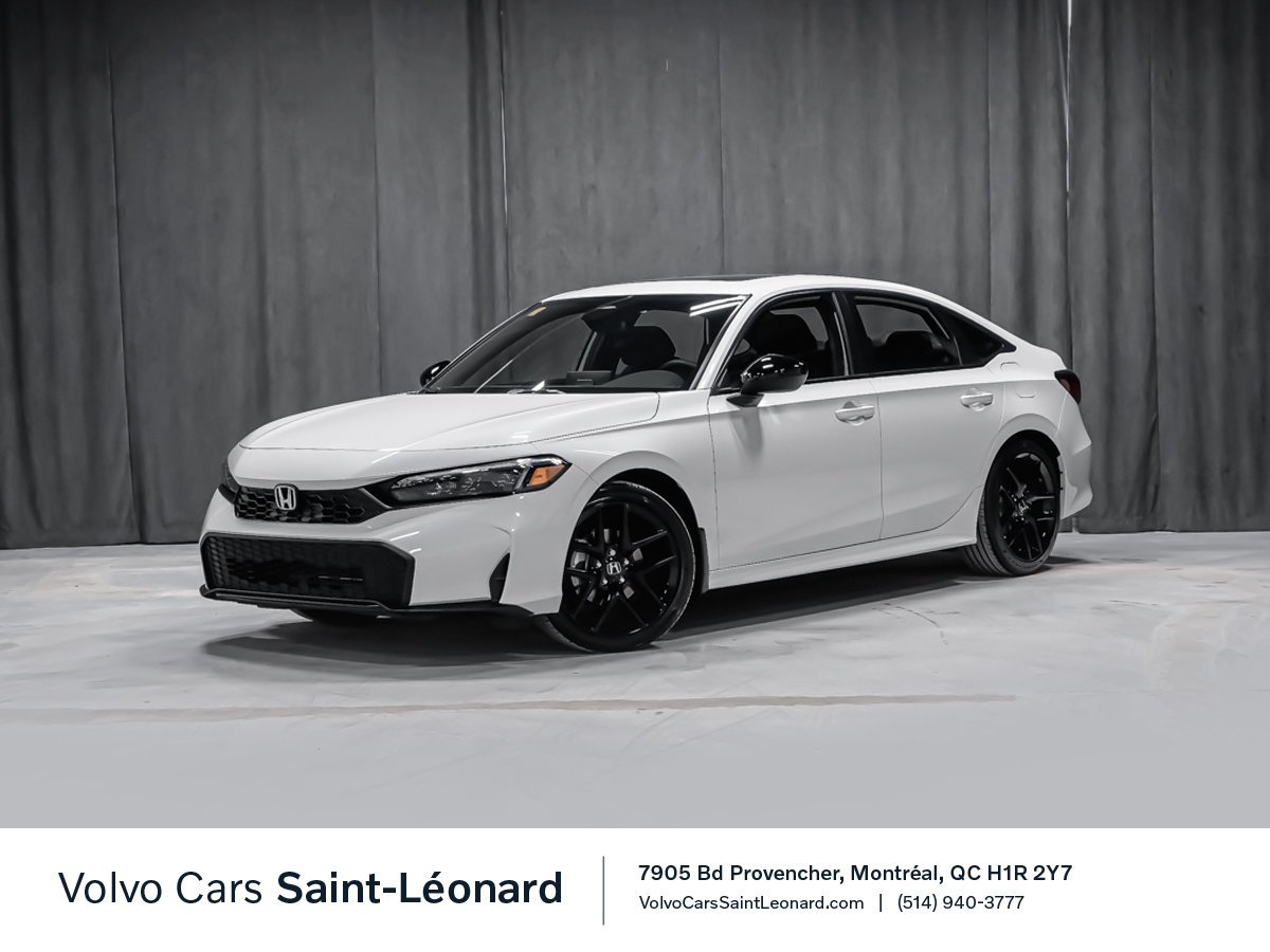 2026 Honda Civic Sedan SPORT TOIT OUVRANT APPLE CAR PLAY White Montreal - photo #0