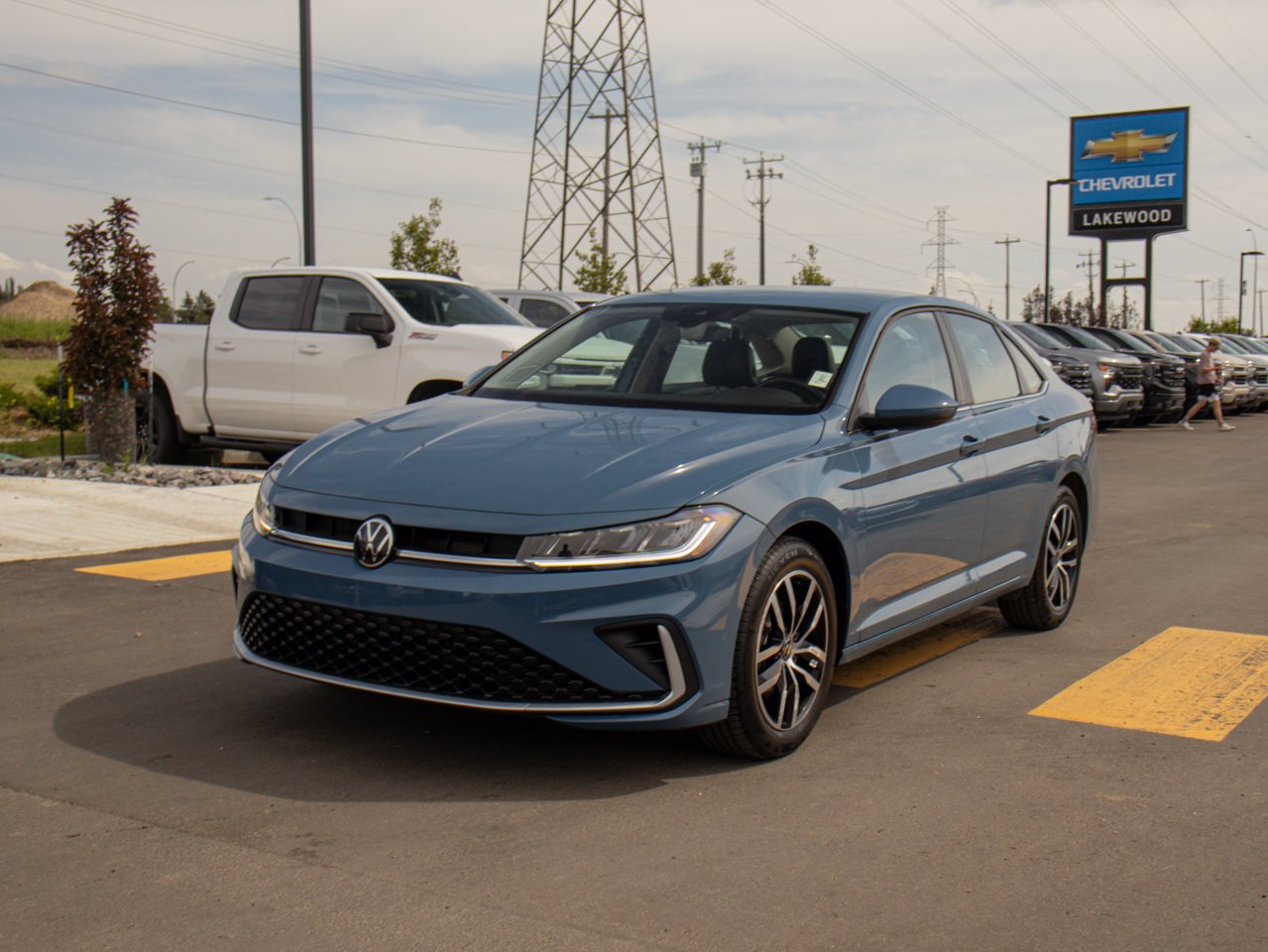 2025 Volkswagen Jetta Comfortline Auto Monterey Blue Pearl Sherwood Park - photo #3