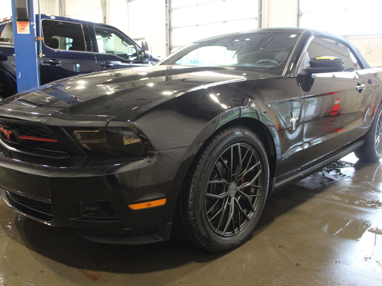 Black 2010 Ford Mustang Convertible Rear-Wheel Drive Automatic