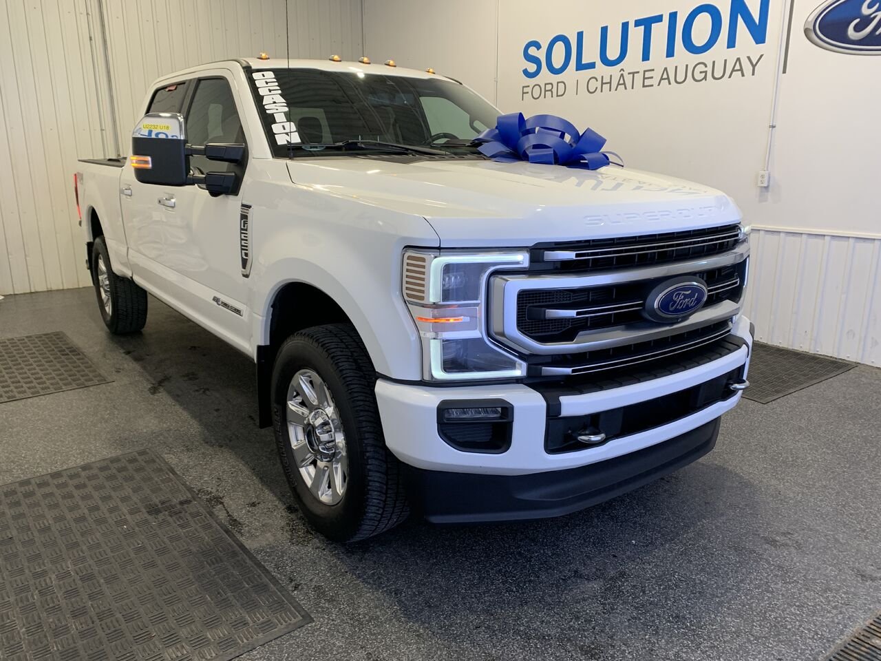 2021 Ford Super Duty F-250 PLATINUM SRW White Châteauguay - photo #8