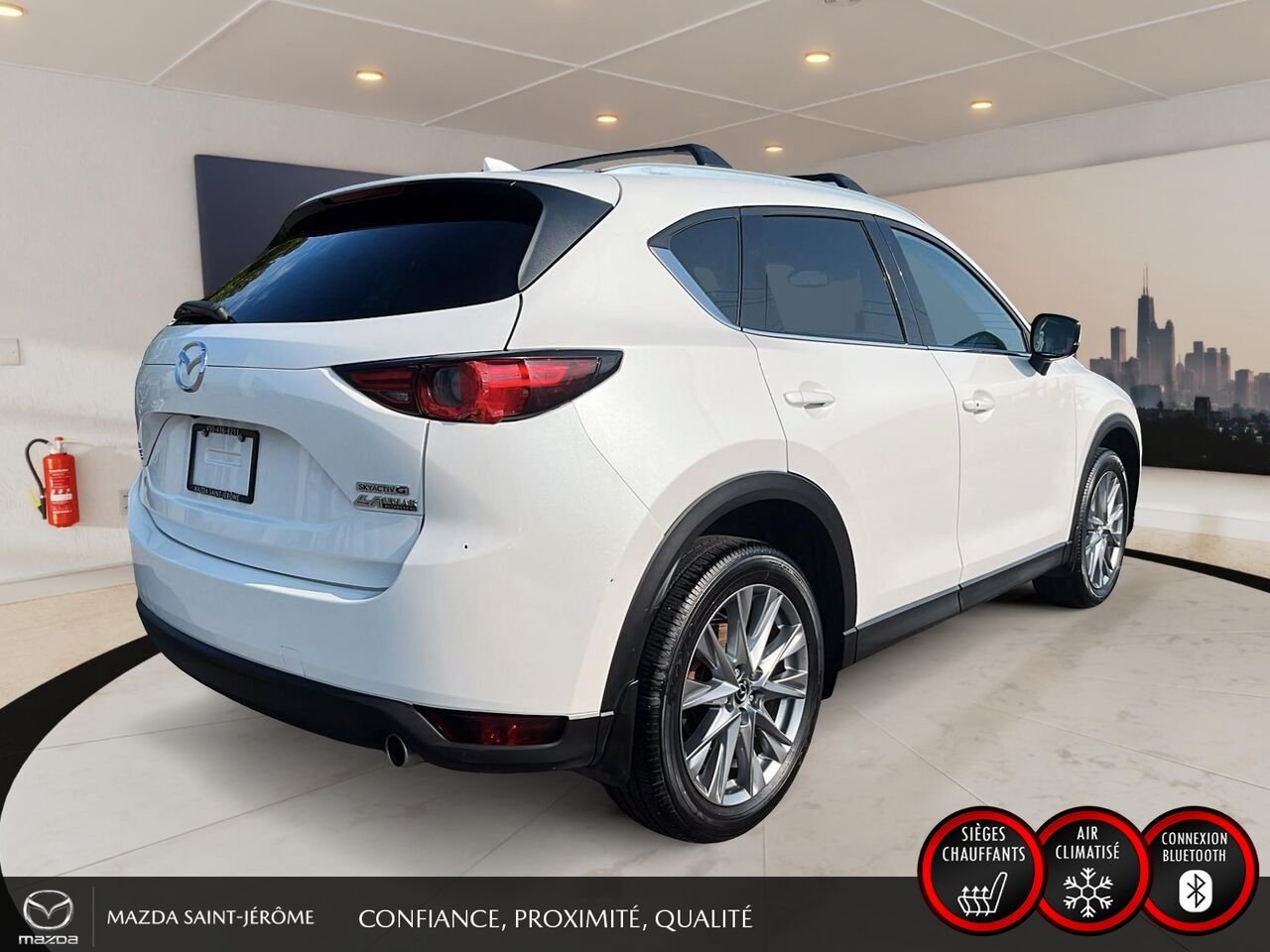Mazda CX-5 GT | TOIT OUVRANT | CUIR | NAVIGATION | AWD | 2021 Blanc Saint-Jérôme - photo #5