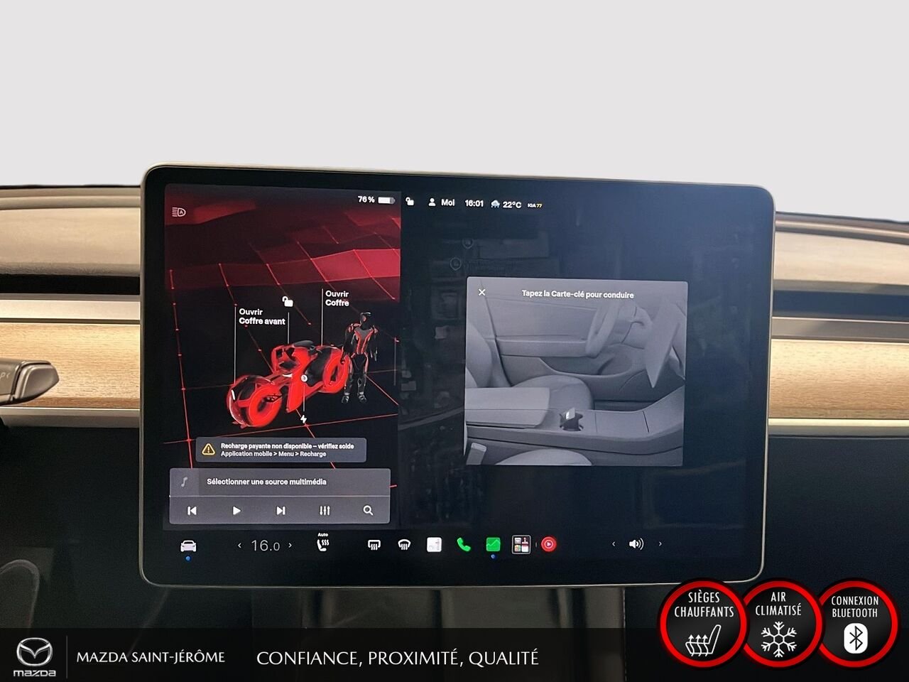 2023 Tesla Model Y MOON ROOF | LEATHER | Black Saint-Jérôme - photo #15