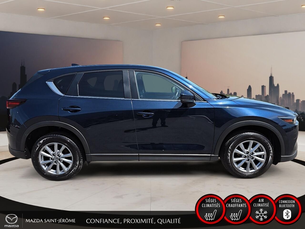2024 Mazda CX-5 GX | AWD | CAMÉRA DE RECUL | MAGS | Blue Saint-Jérôme - photo #4