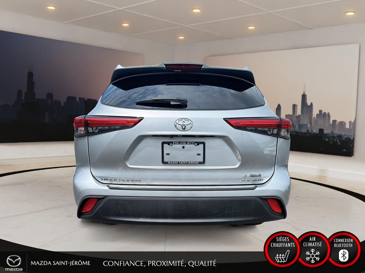 2022 Toyota Highlander XLE | TOIT OUVRANT | CUIR | AWD | Silver Saint-Jérôme - photo #6