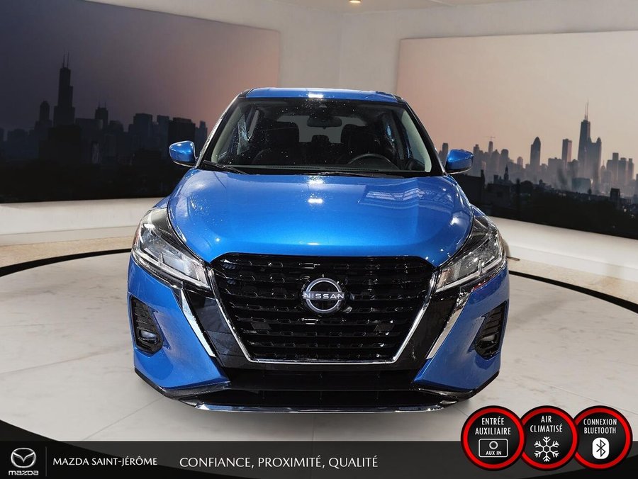 NISSAN KICKS S AUTOMATIQUE | A/C | 2024 Bleu