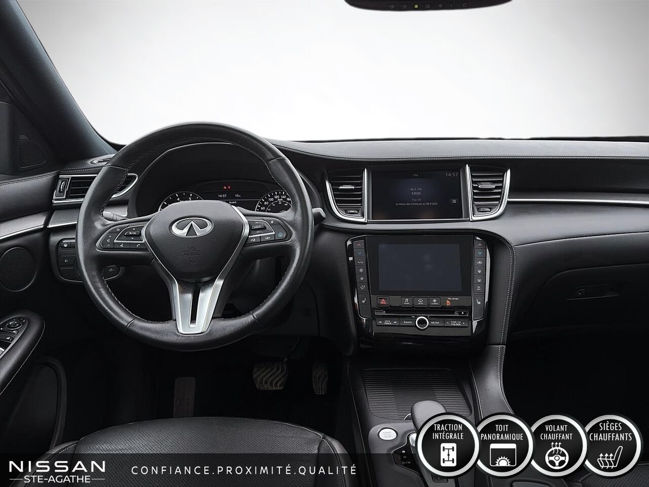 2022 INFINITI QX50 Black Sainte-Agathe-des-Monts - photo #9