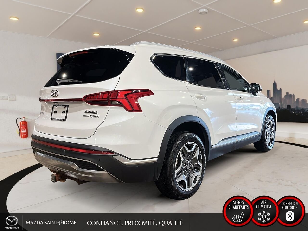 2022 Hyundai Santa Fe Hybrid TOIT PANORAMIQUE | CUIR | AWD | White Saint-Jérôme - photo #5