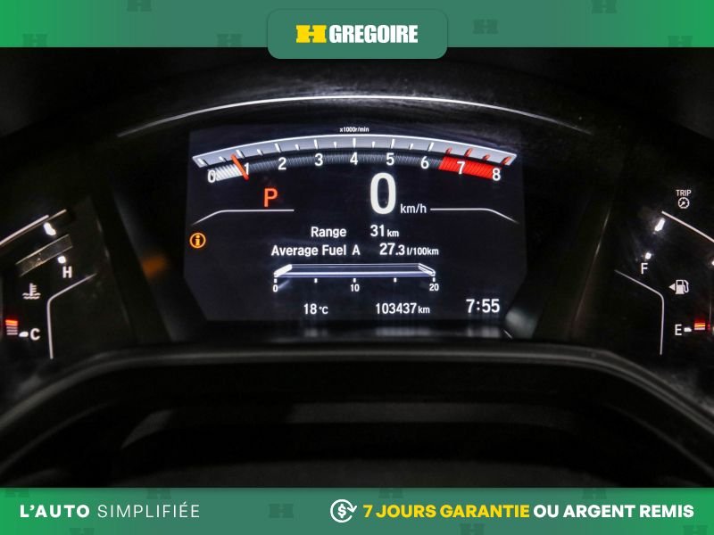 Honda CRV 727621 | LX AWD AUTO A/C MAGS CAM RECUL BLUETOOTH 2020 Gris Laval - photo #16