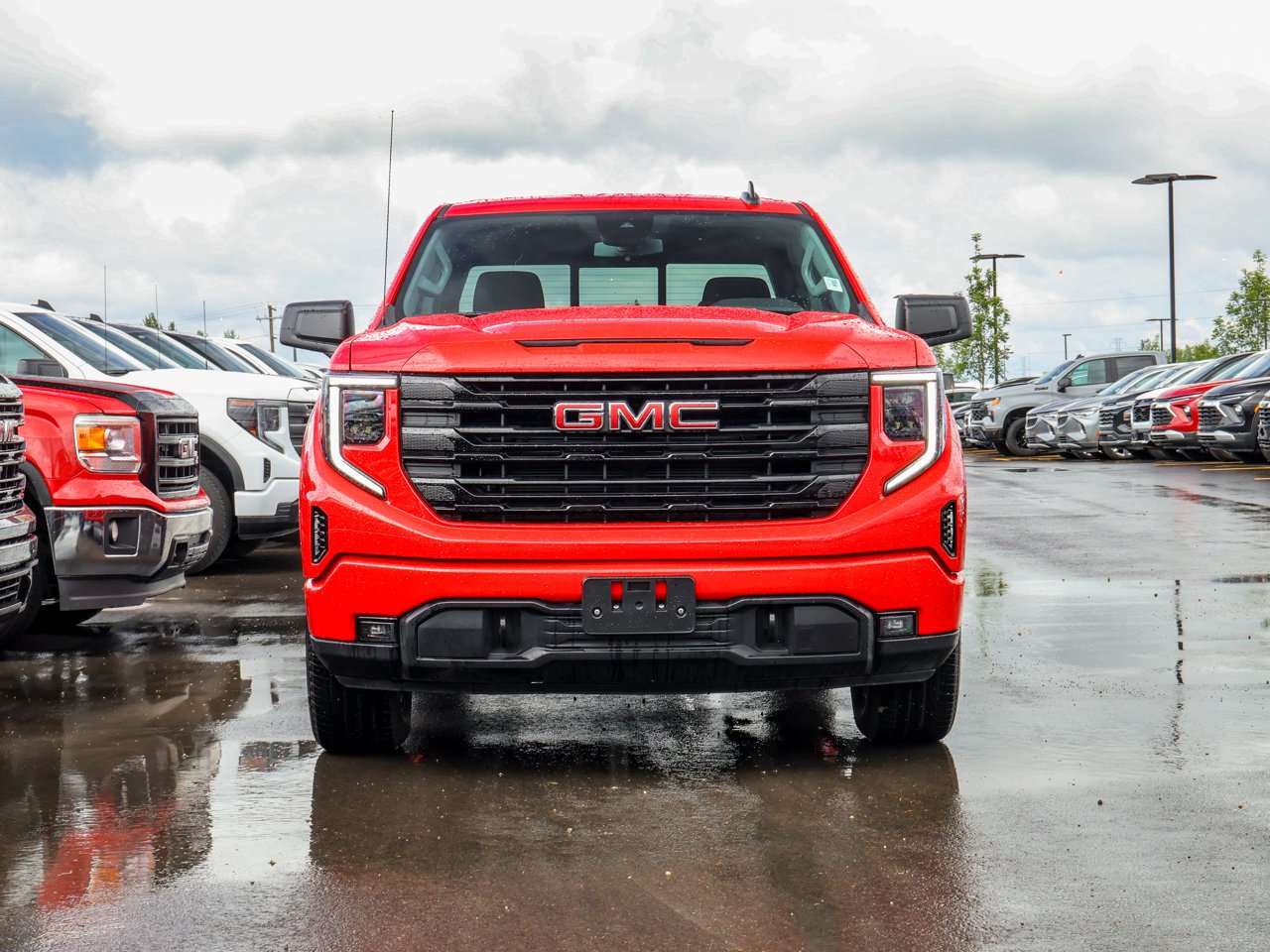 2025 GMC Sierra 1500 4WD Crew Cab 147 Elevation Red Sherwood Park - photo #2