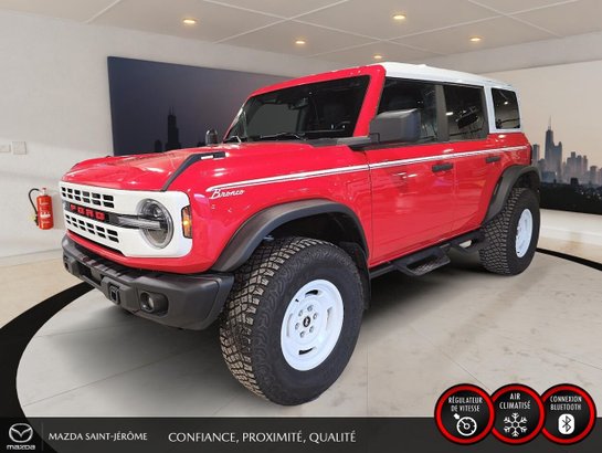 2023 Ford Bronco Édition Heritage | 2 TOITS | 4 portes | 4x4 | MOTEUR 2.7 l Red