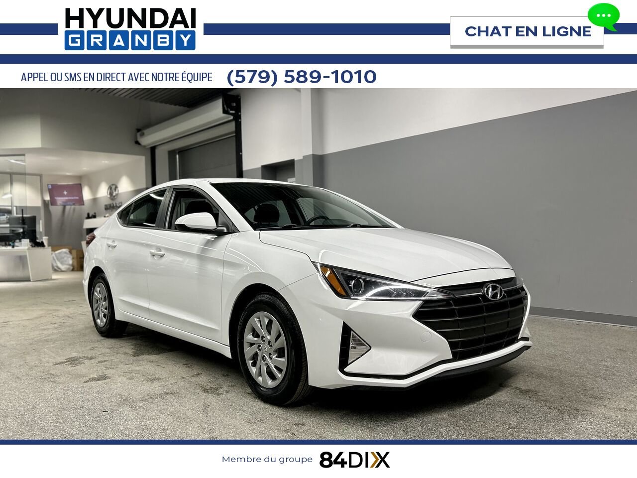 Hyundai Elantra 2020 Blanc Granby - photo #0