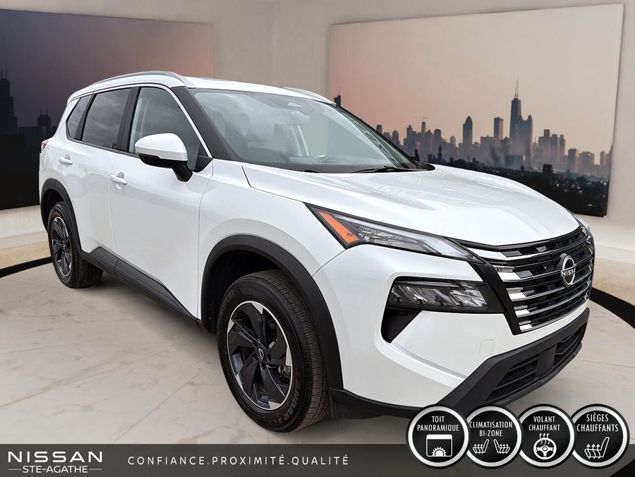 Nissan Rogue SV TI avec ensemble toit ouvrant 2025 Blanc
