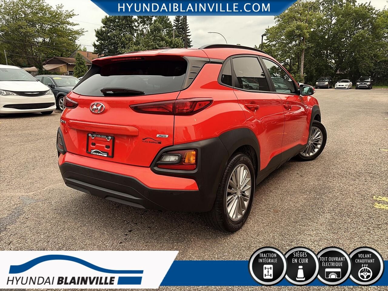 Hyundai Kona 2019 Orange Blainville - photo #3