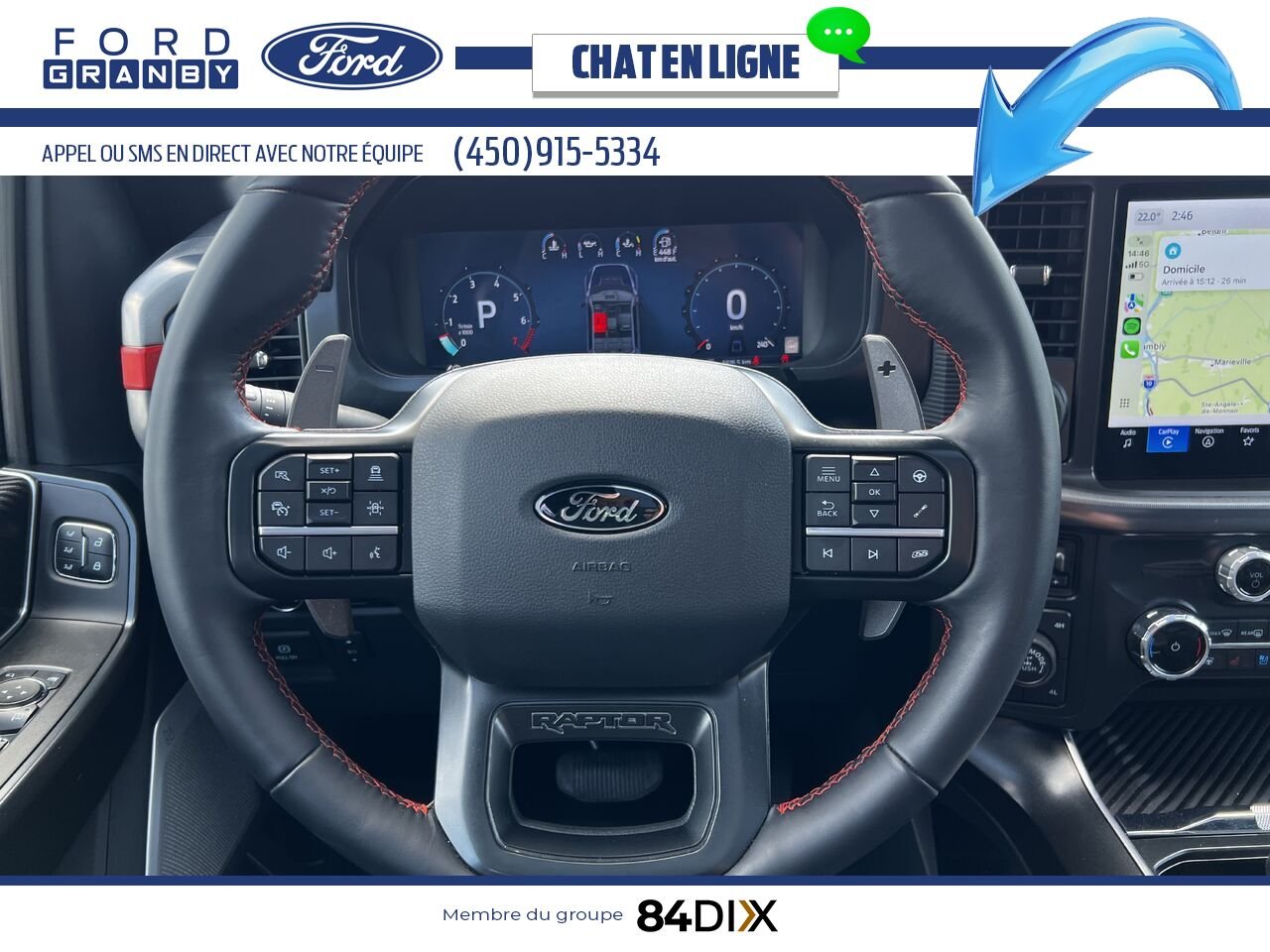Ford F-150 RAPTOR 37 802A 2025 Vert Granby - photo #10