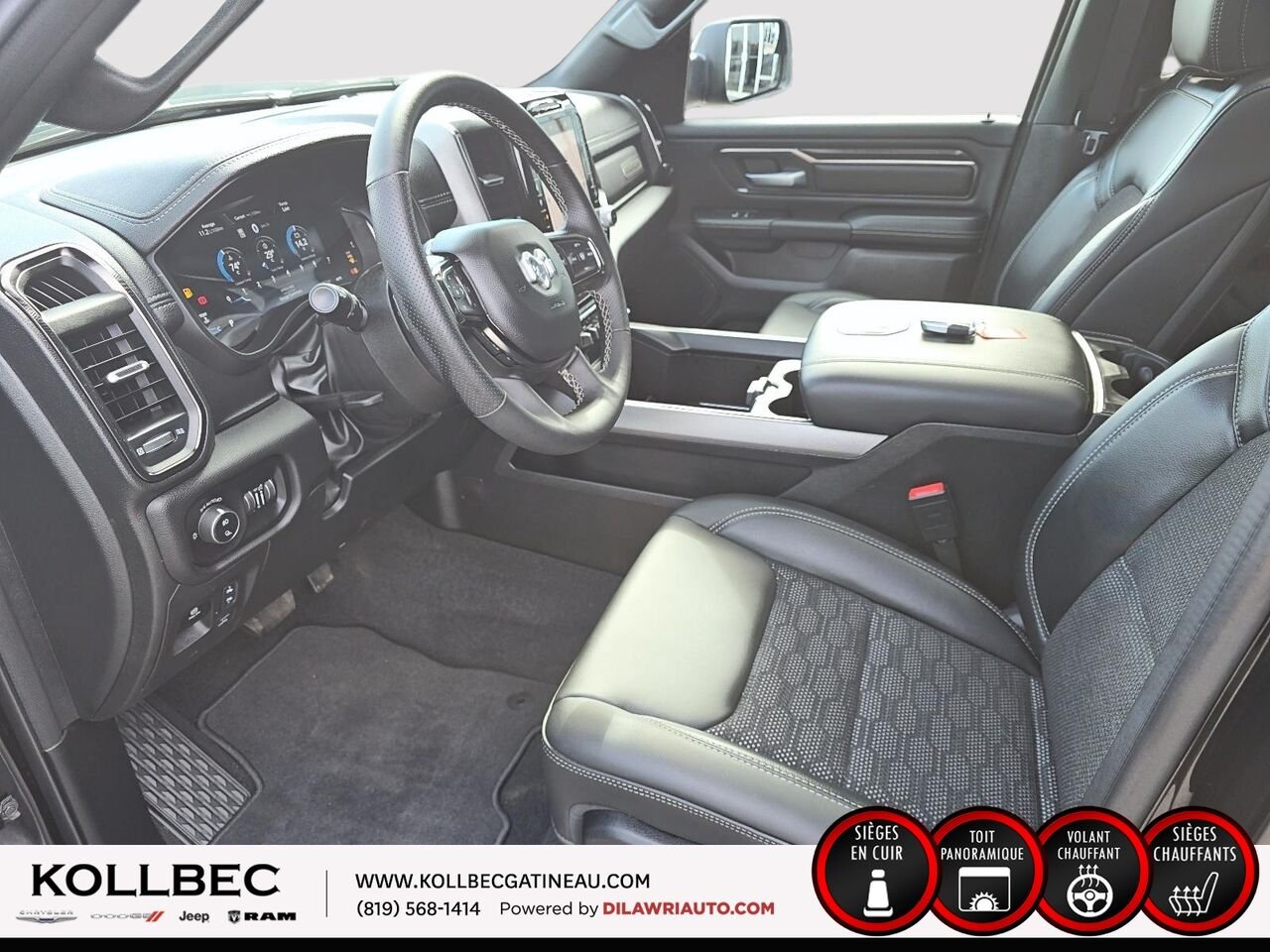 RAM 1500 SPORT Sport cabine d'équipe 4x4 caisse de 5 pi 7 po 2025 Noir Ottawa & Gatineau - photo #25