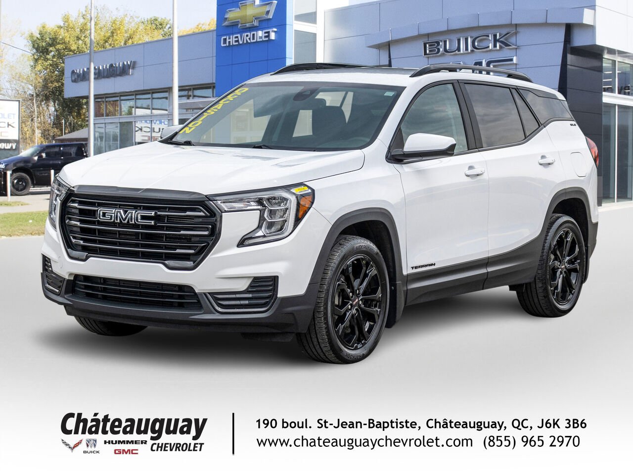 2022 GMC Terrain Traction intégrale, 4 portes SLE White Châteauguay - photo #0