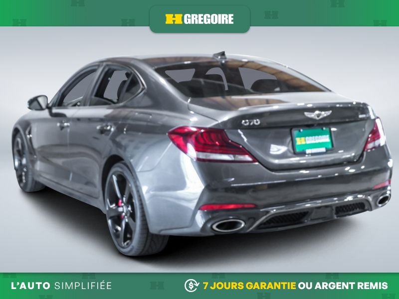 Genesis G70 821468 | 3.3T Sport AWD AUTO AC CUIR TOIT NAV MAGS CAM RECU 2021 Gris Laval - photo #5