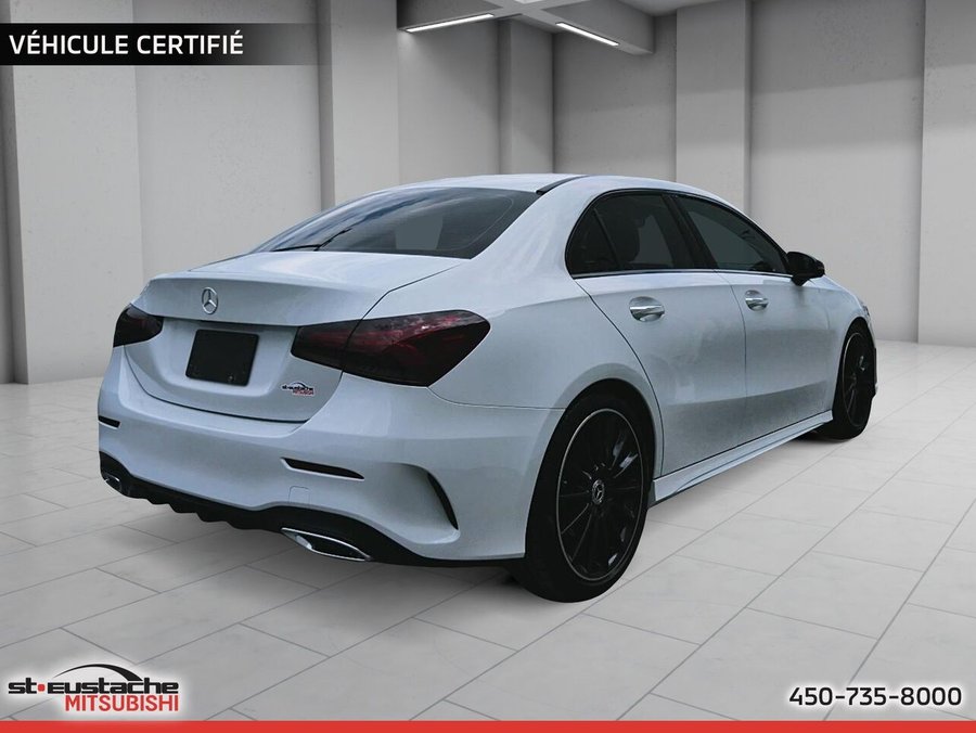 Mercedes-Benz Classe A A 220 4MATIC-AMG PACK-CUIR-TOIT PANO-CAMÉRA DE RECUL-CARPLAY 2020 Blanc