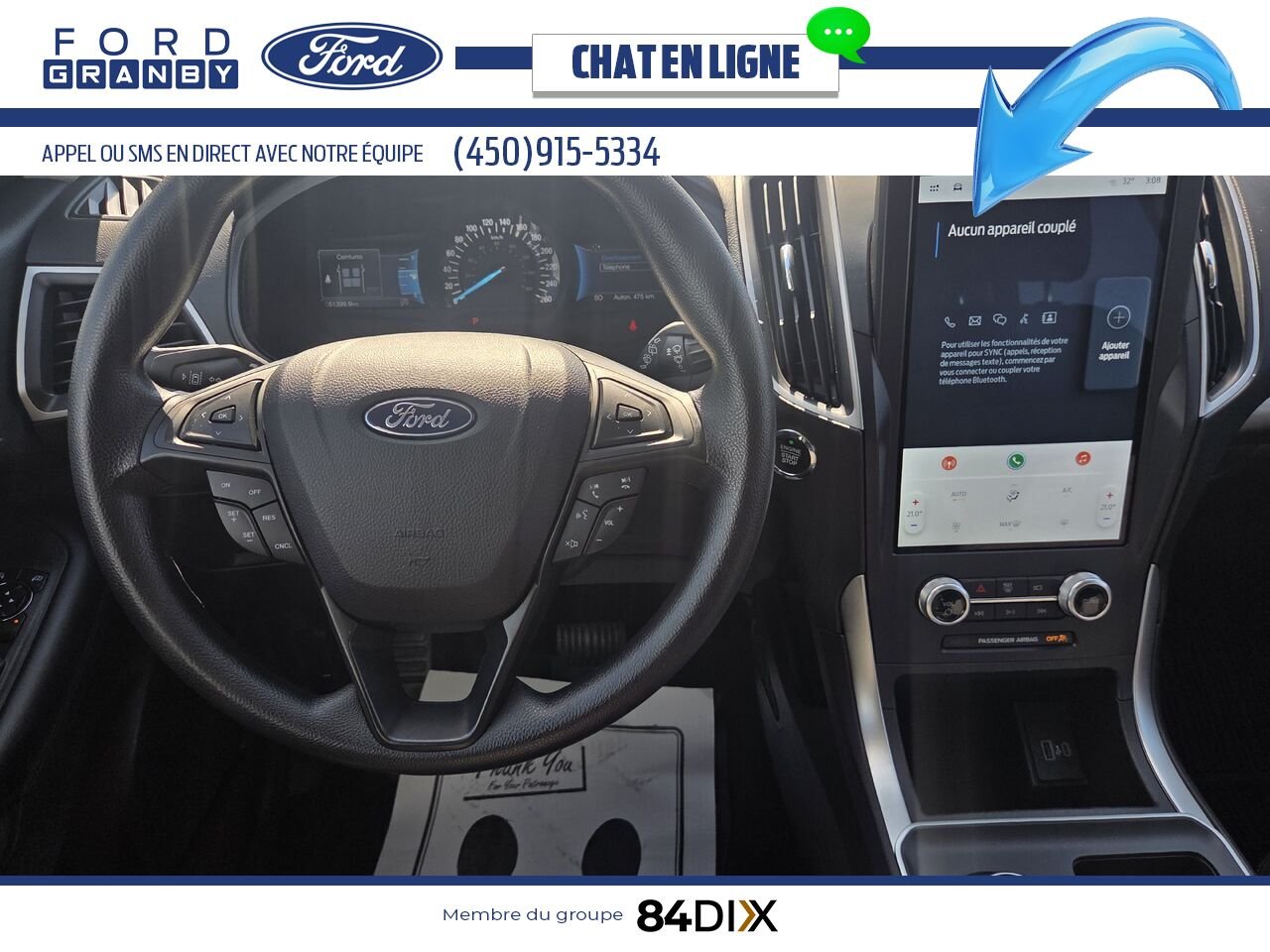 2022 Ford Edge White Granby - photo #9