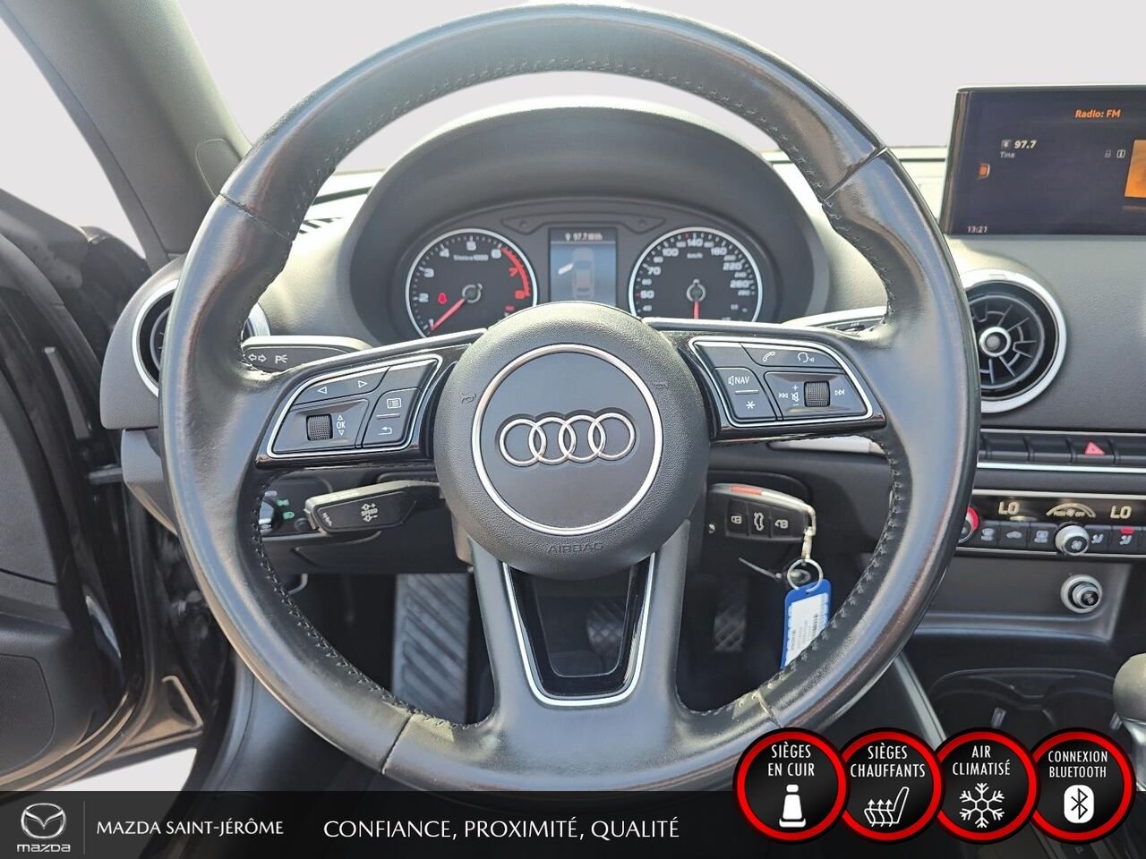 2017 Audi A3 Cabriolet | 2.0T | QUATTRO | CLEAN CARFAX | Black Saint-Jérôme - photo #12