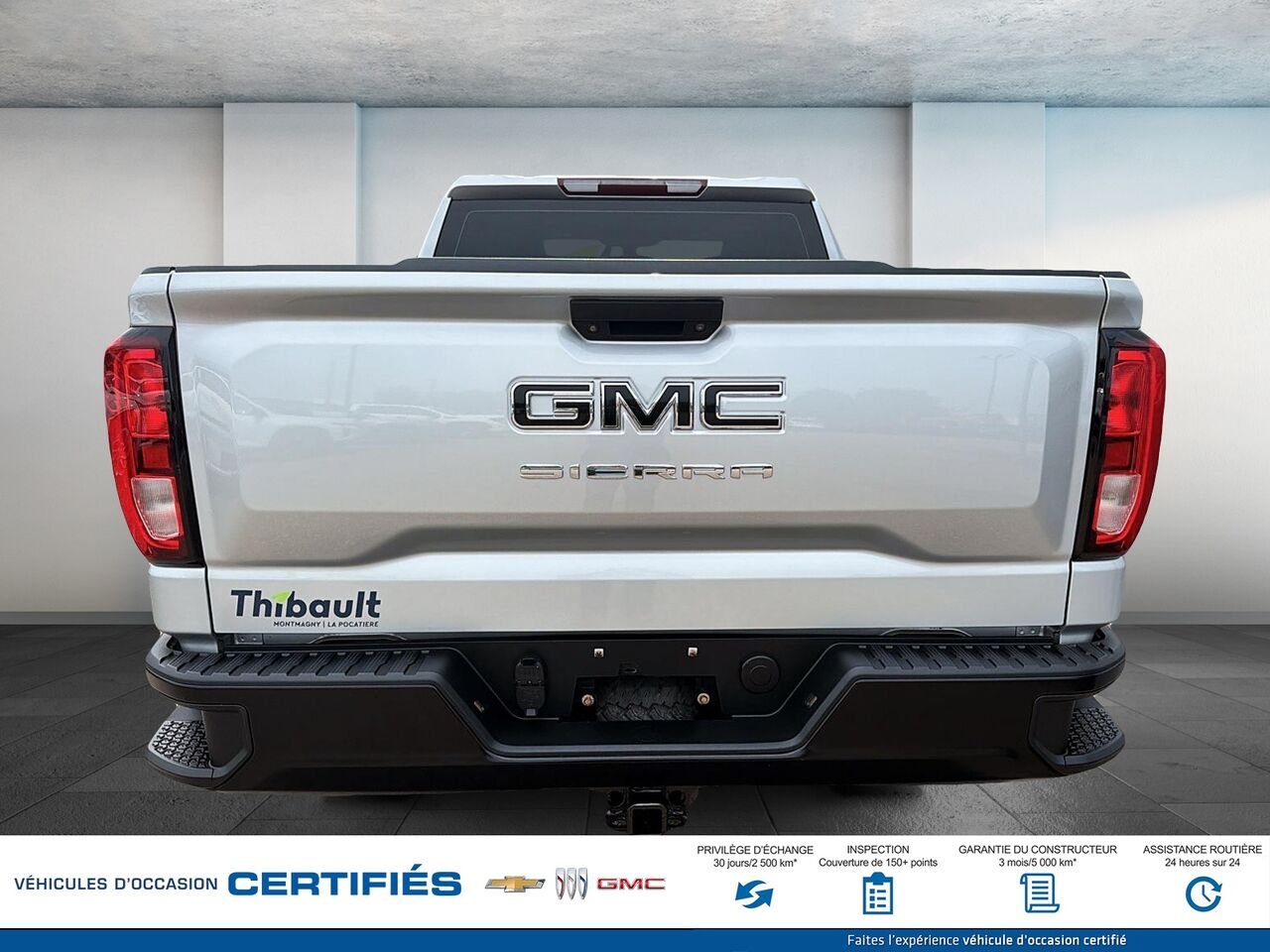 GMC SIERRA 1500 cabine double 4RM 147 po 2019 Argent Montmagny - photo #2
