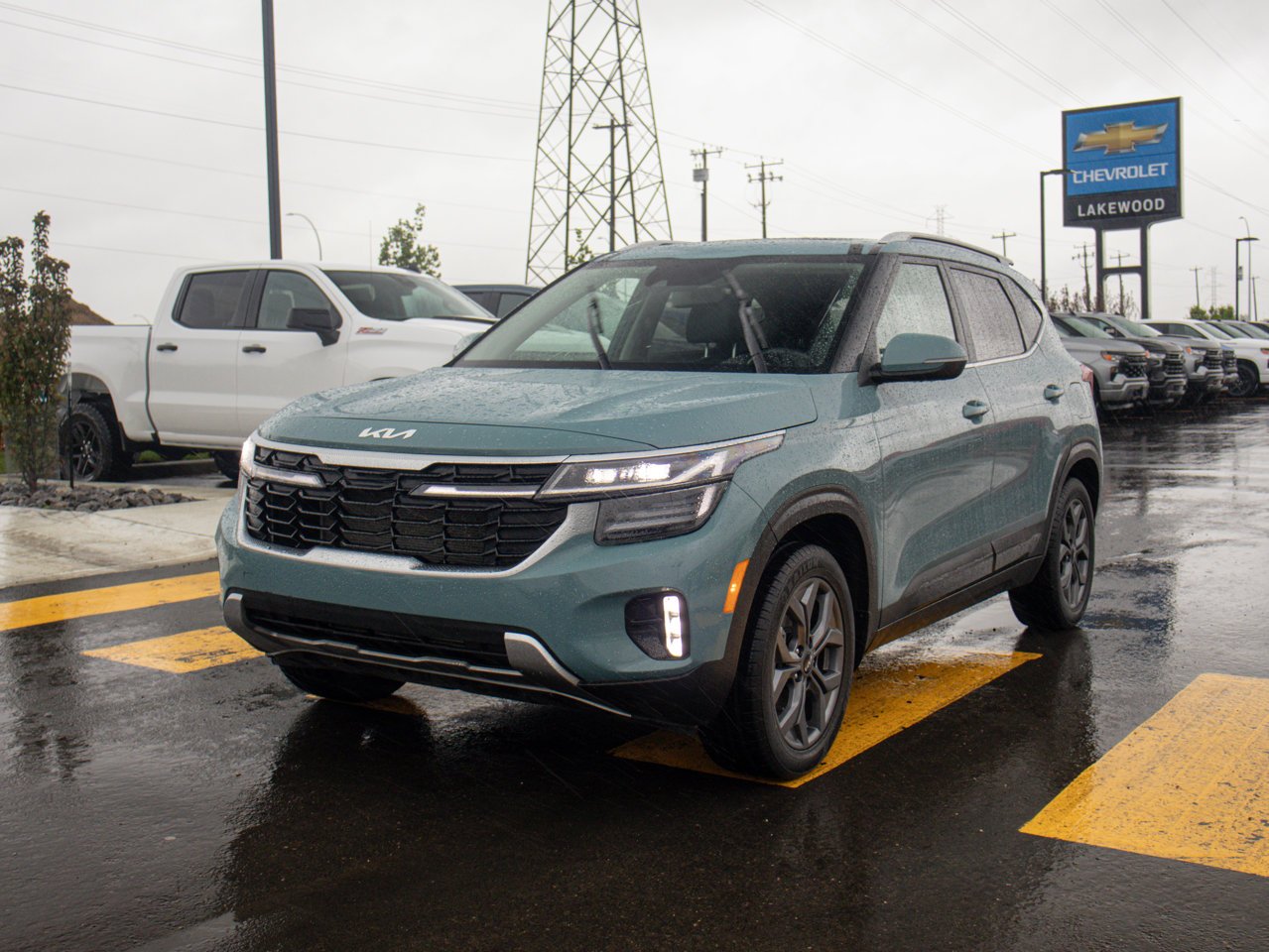 2025 Kia Seltos EX AWD Blue Sherwood Park - photo #3
