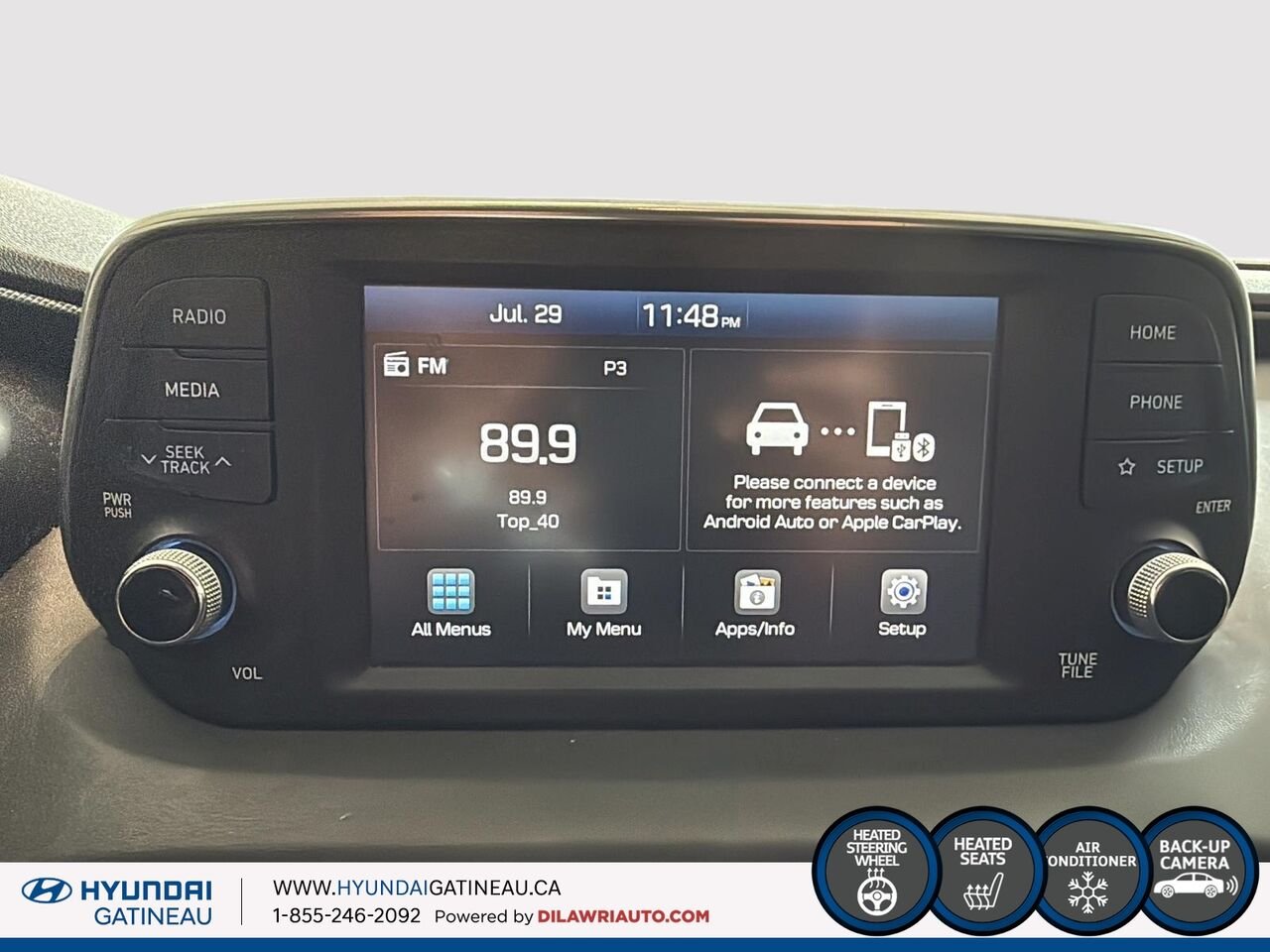 Hyundai Santa Fe 2.4L Essential TI *** sieges chauffants, un proprio, aucun accidents*** 2020 Gris Ottawa & Gatineau - photo #13