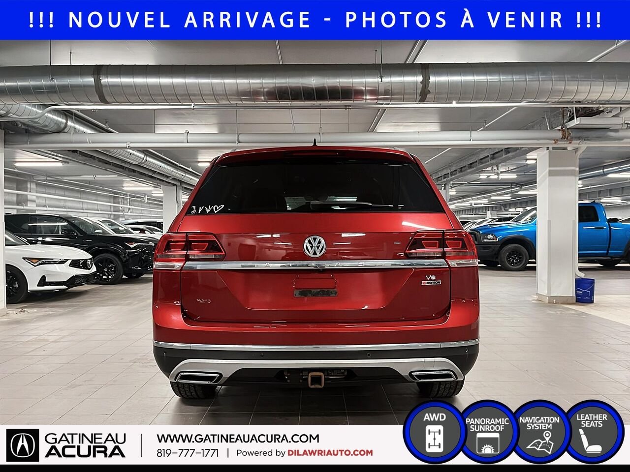 2018 Volkswagen Atlas Highline 3.6 FSI 4MOTION Red Gatineau - photo #5