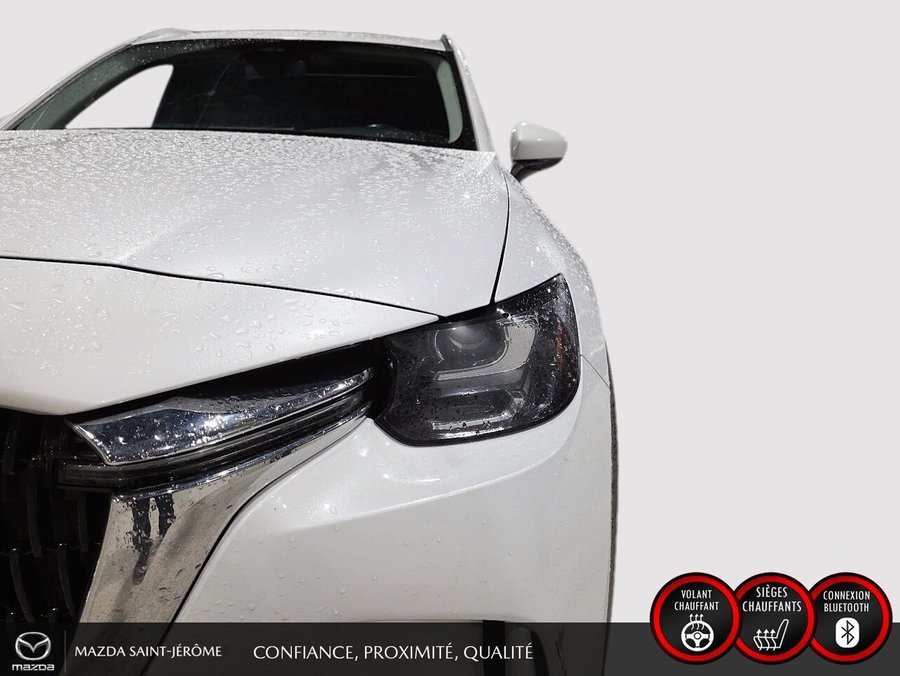 2024 Mazda CX-90 hybride rechargeable GS-L | TOIT OUVRANT | CUIR | AWD | 7 PLACES | White