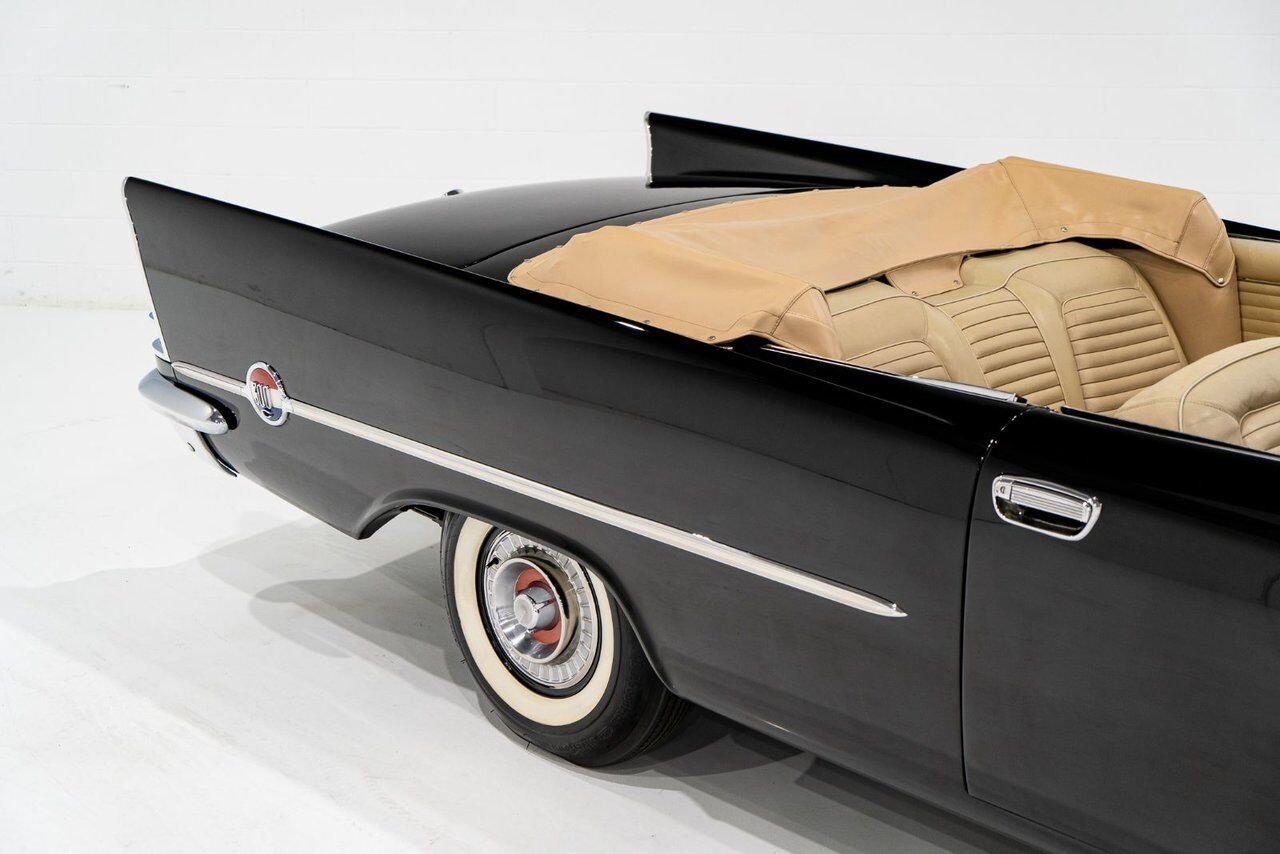 1957 Chrysler 300C 1 of 474 convertibles produced **PRICE IN USD** Black Montreal - photo #41