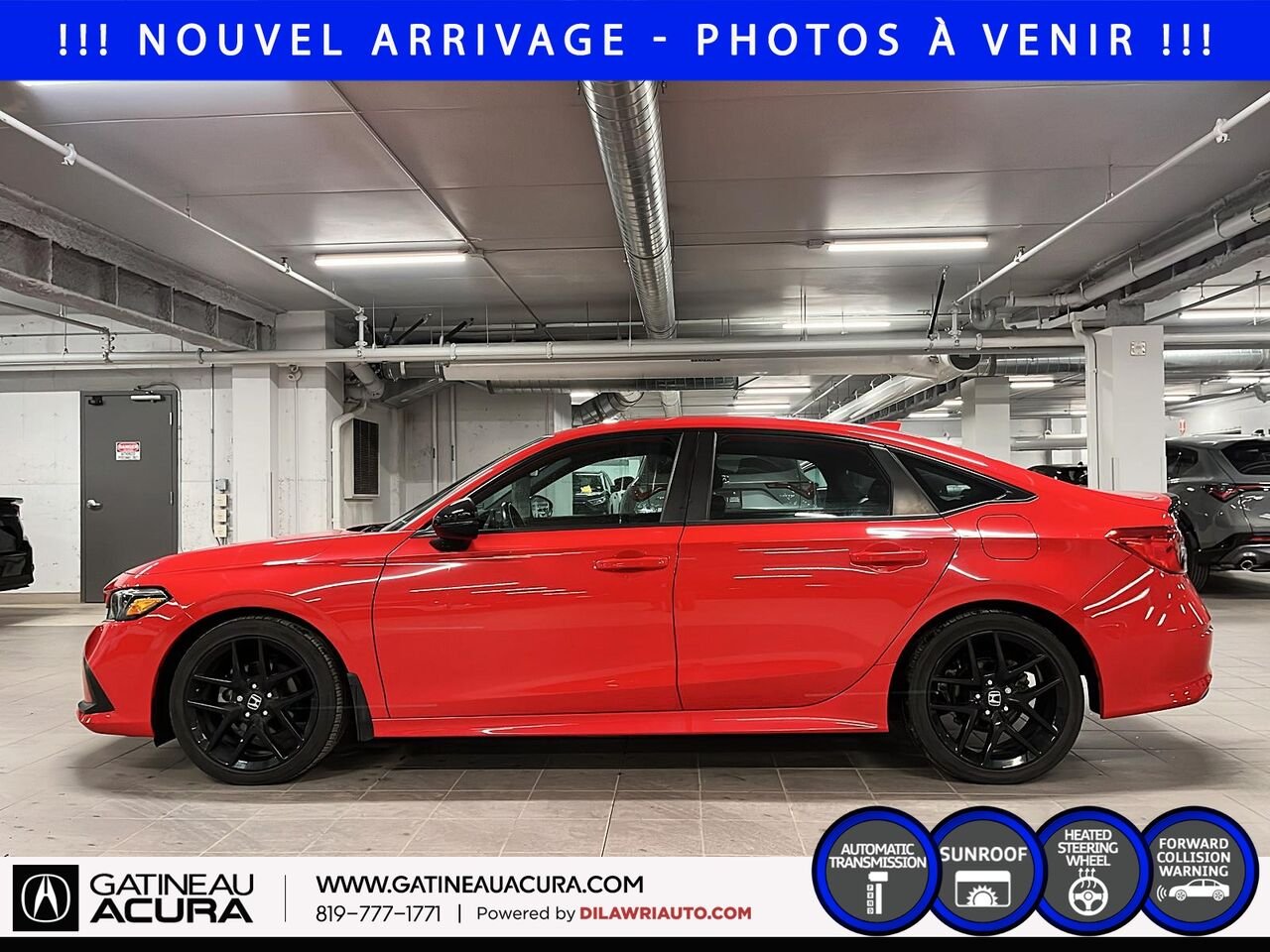 2022 Honda Civic Sport Red Gatineau - photo #7