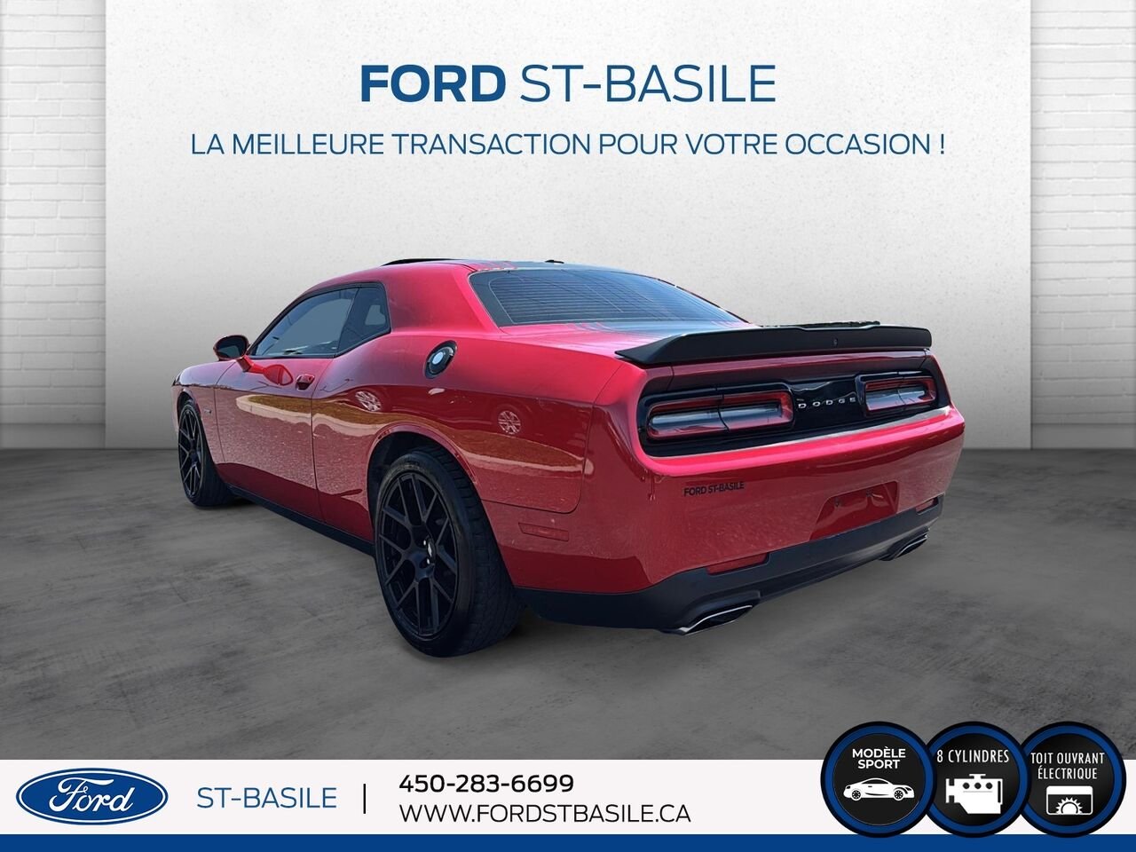 2017 DODGE CHALLENGER Red Saint-Basile-le-Grand - photo #4