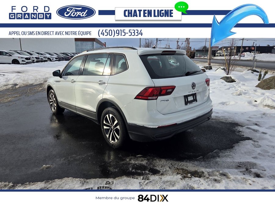 Volkswagen Tiguan Trendline AWD, CAMERA, ANDROID AUTO 2023 Blanc