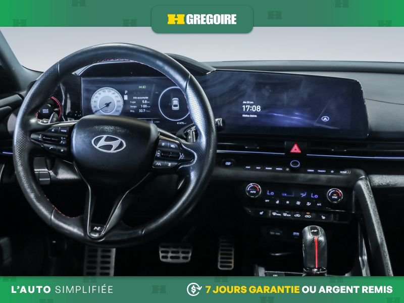 Hyundai Elantra 729693 | N Line Ultimate AUTO AC CUIR TOIT NAV GR ELEC MAGS 2025 Blanc Laval - photo #17