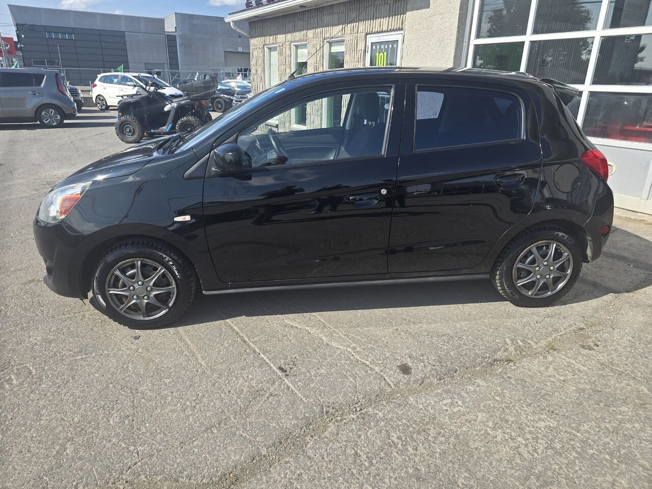 2014 Mitsubishi Mirage Black  - photo #1