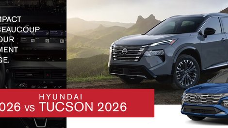 Comparaison du Nissan Rogue 2026 vs Hyundai Tucson 2026 : quel VUS choisir cette année ?