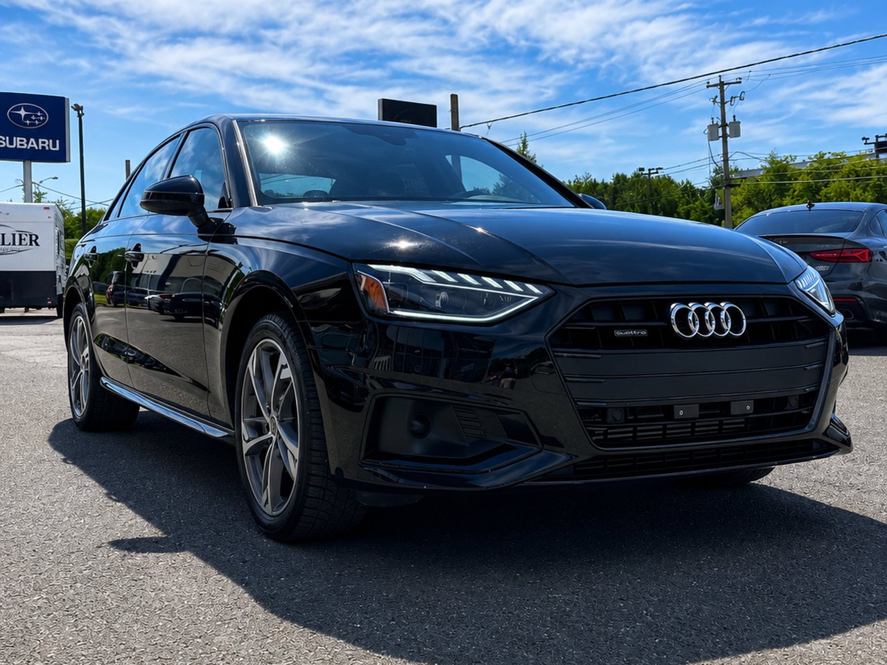 Audi A4 Black Optic 2023 Noir Granby - photo #8