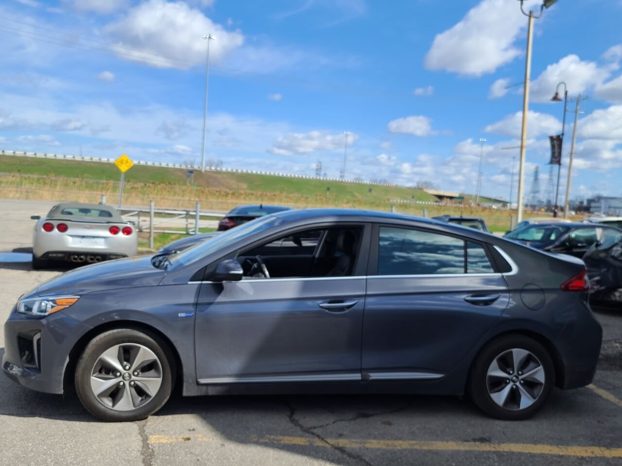 2019 Hyundai Ioniq Electric Grey  - photo #2