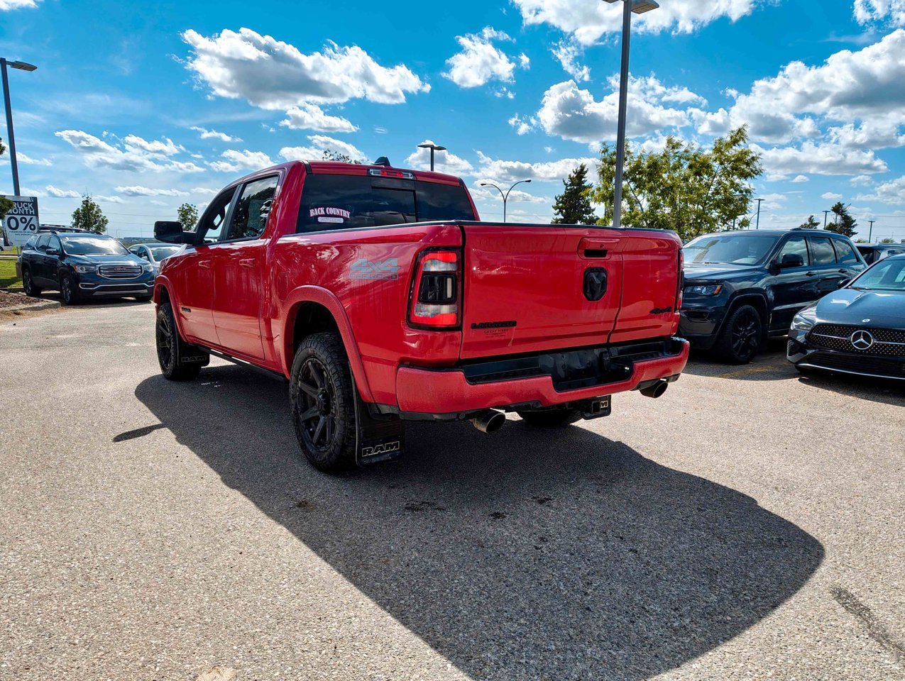 2020 Ram 1500 Laramie 4x4 Crew Cab 5'7 Box Red Sherwood Park - photo #4