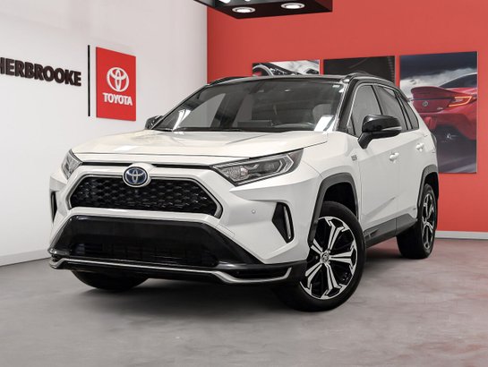 2021 Toyota RAV4 Prime 2021 Blizzard Pearl with Black Roof