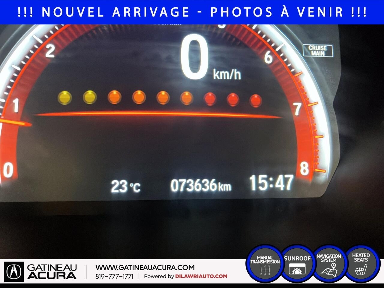 Honda Civic SI 2019 Noir Gatineau - photo #12
