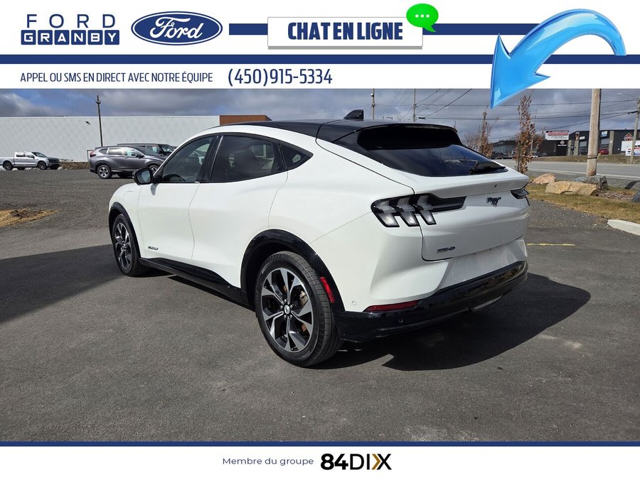 Ford Mustang Mach-E Premium AWD, TOIT PANO 2023 Blanc